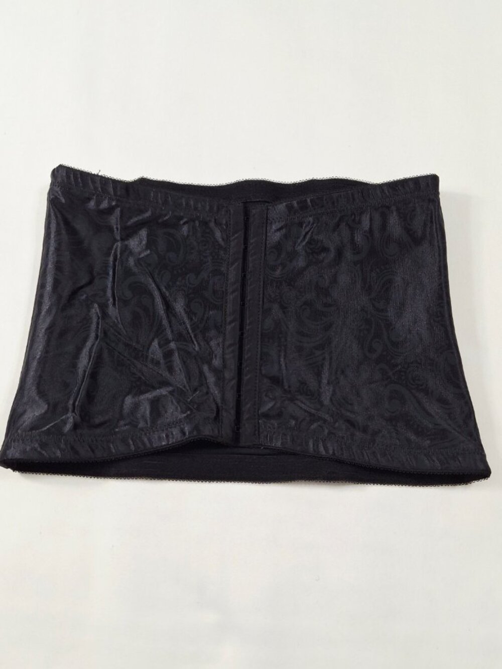 Black Cupid Firm Control Brocade Sz L Waist Shaper Cincher Nipper Corset Belt